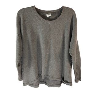 Cabi Cool Off Sweatshirt Women's Size S 6333 Gray Tunic Long Sleeve Shirt